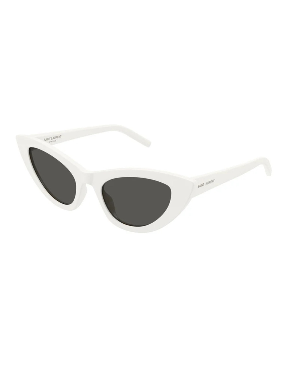 Saint Laurent Lily SL 213 001 White Cat-Eye Sunglasses for Women Audrey Hepburn - Picture 7 of 14